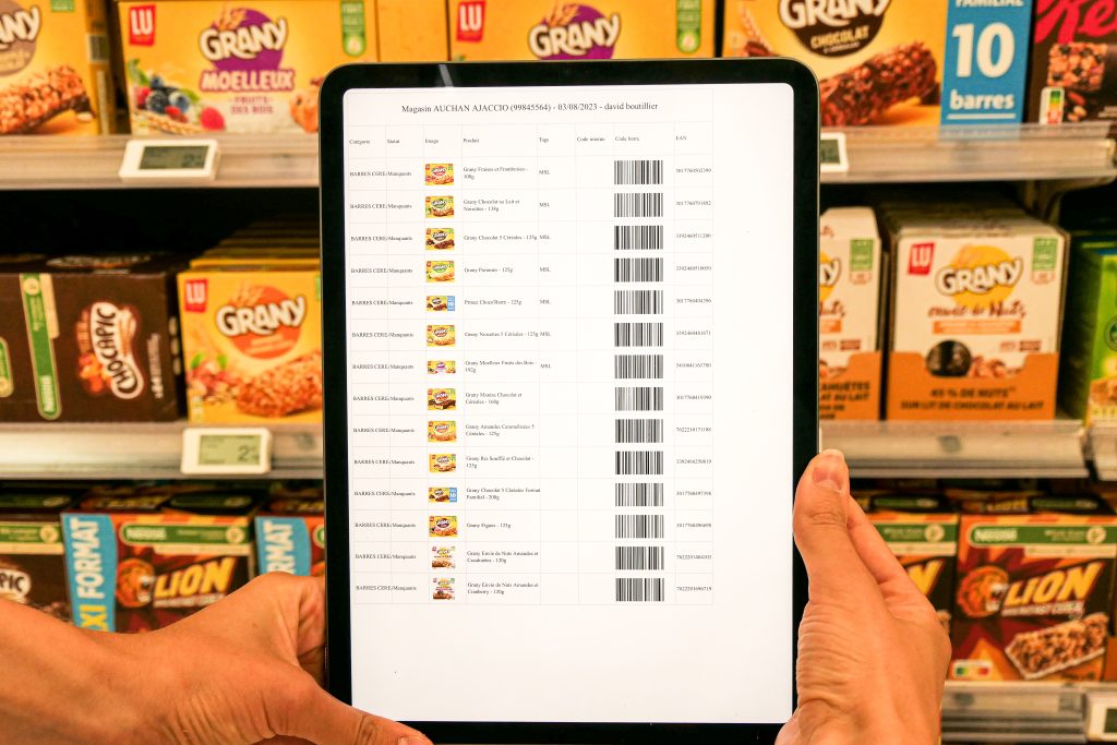 La fonctionnalité de l'application EasyPicky à générer un plan de vente.