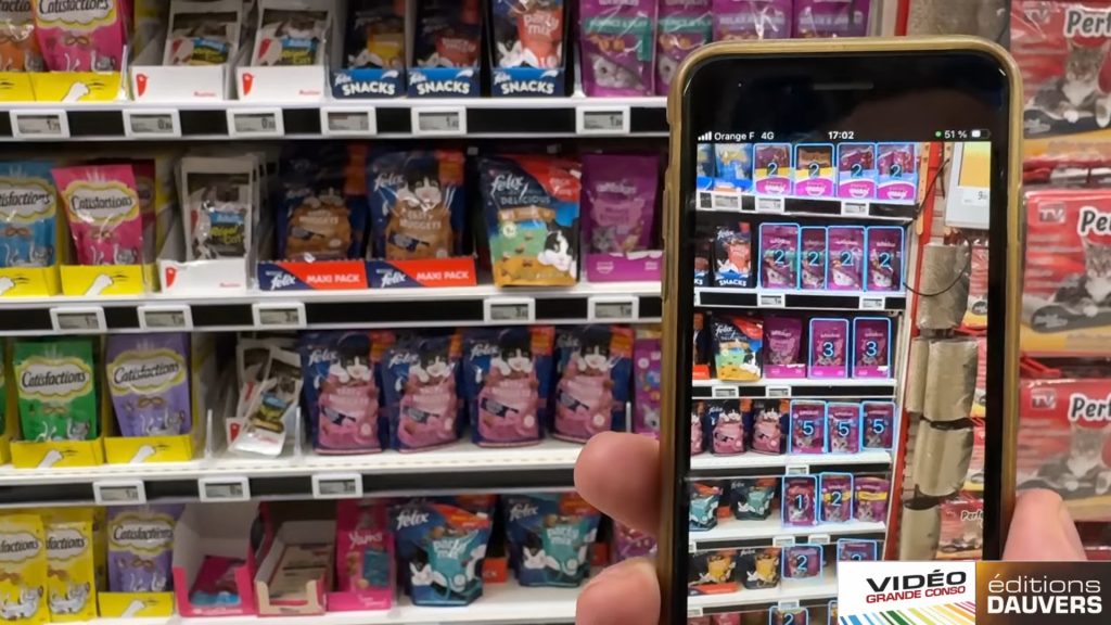 EasyPicky app filming and recognizing products